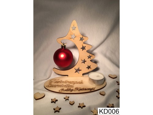 (KD006) Karácsonyi Asztali Dekorációk 15 cm x 15 cm - Testvéremnek – Karácsonyi ajándékok